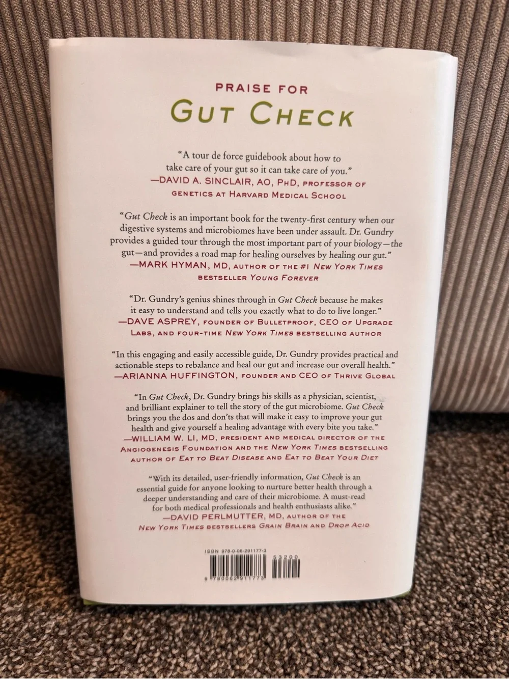 Gut Check by Steven Gundry, MD